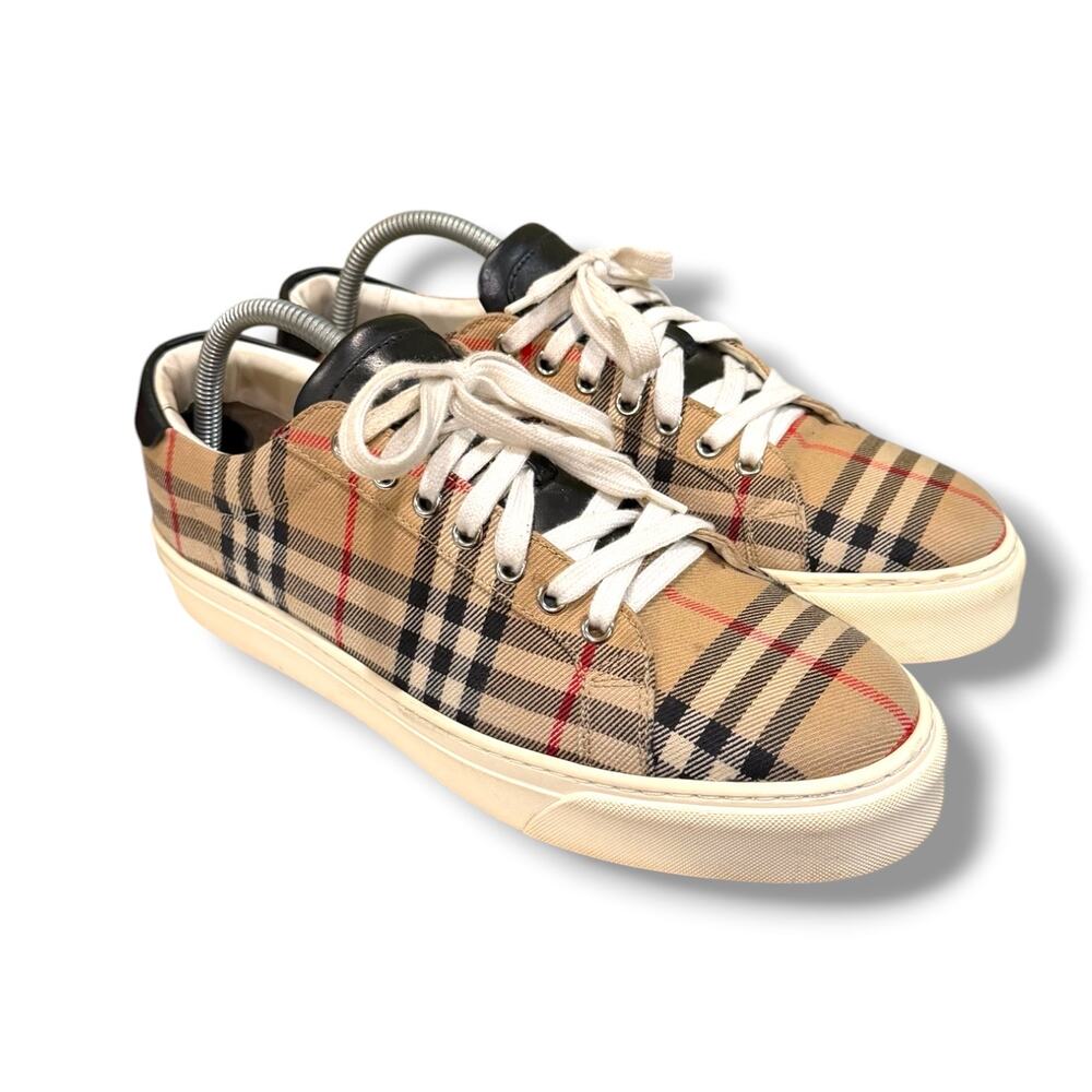 Burberry Rangleton Check Archive Beige Low Top Sneaker | Size 42EU(9US)